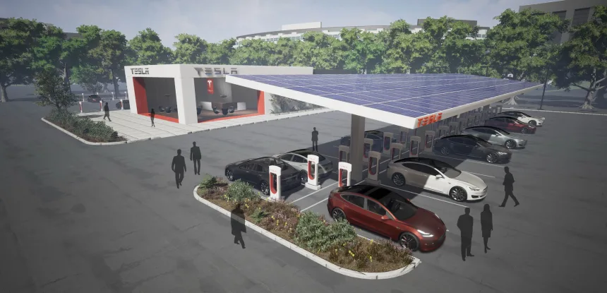 Tesla Supercharger V3