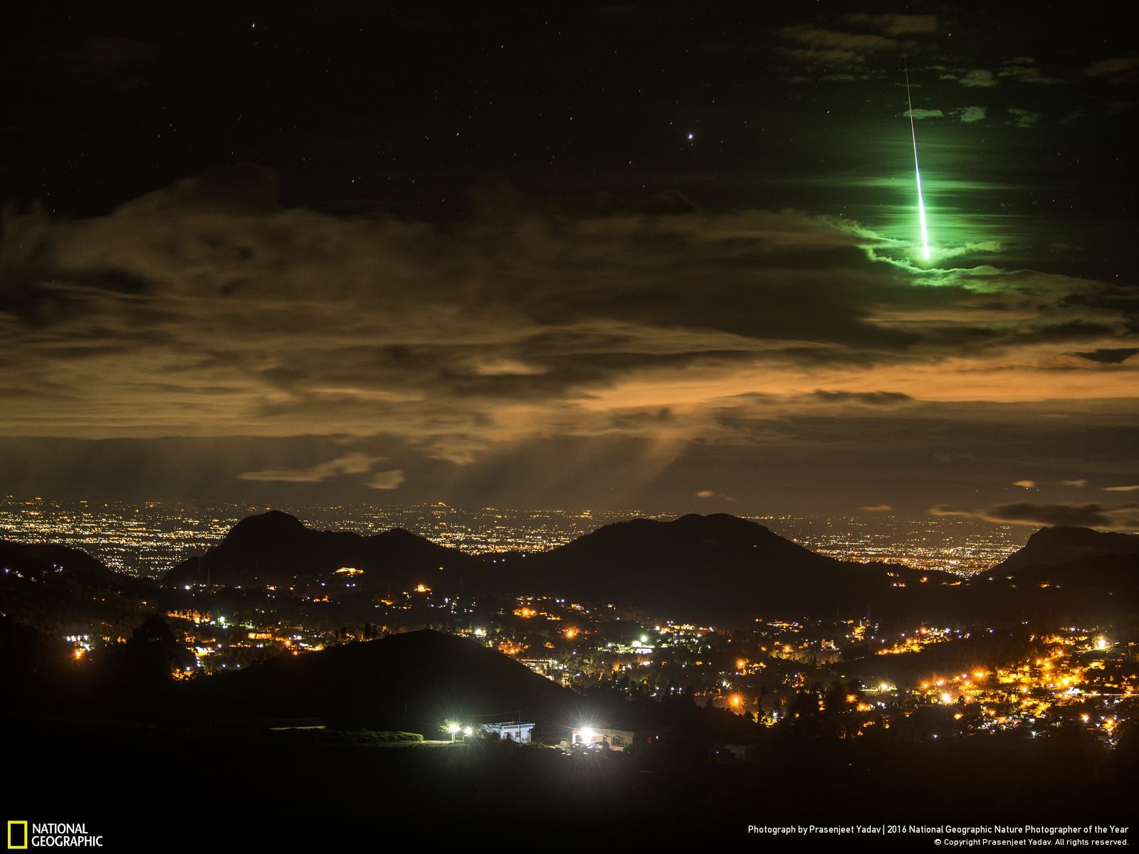 zelený meteor