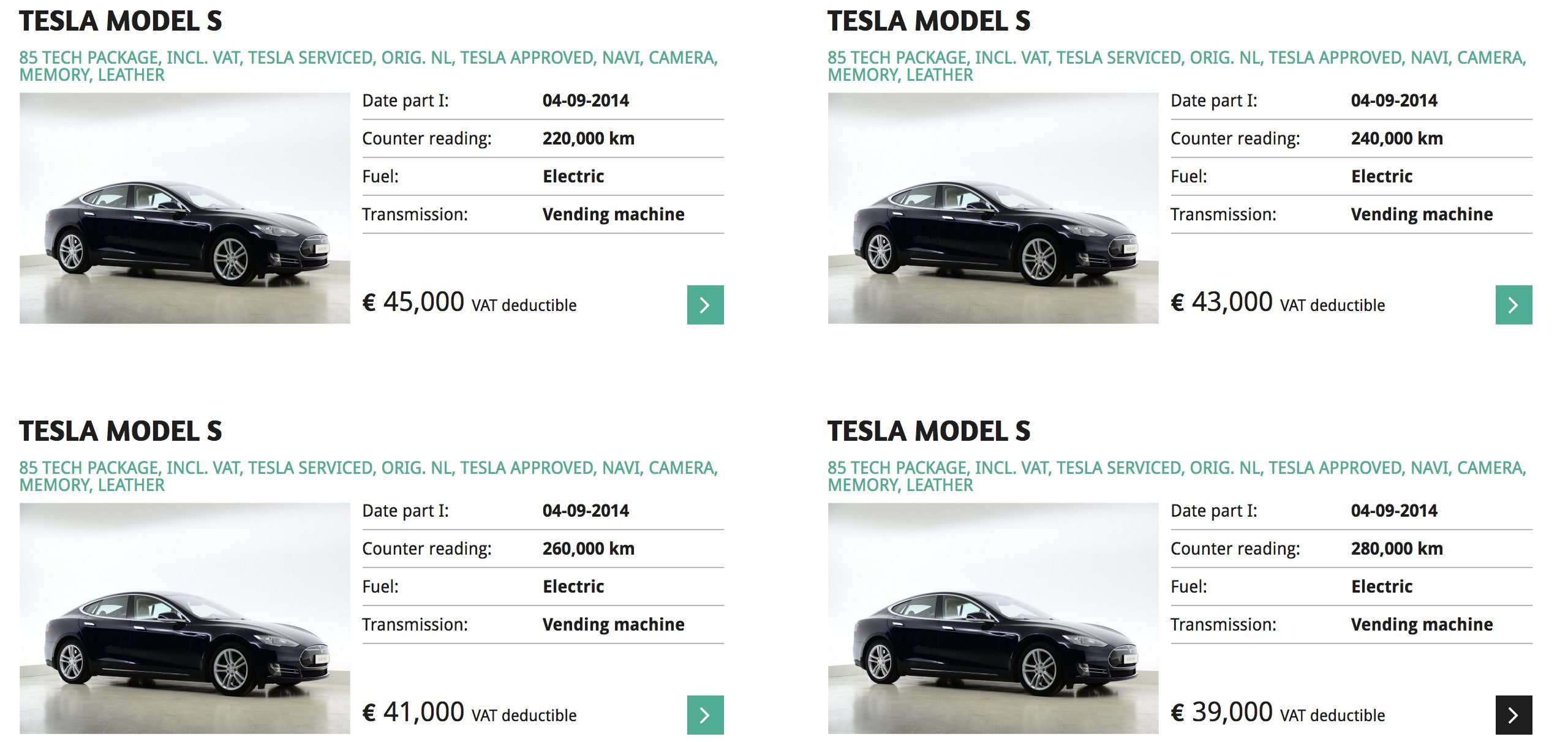 tesla taxi amsterdam