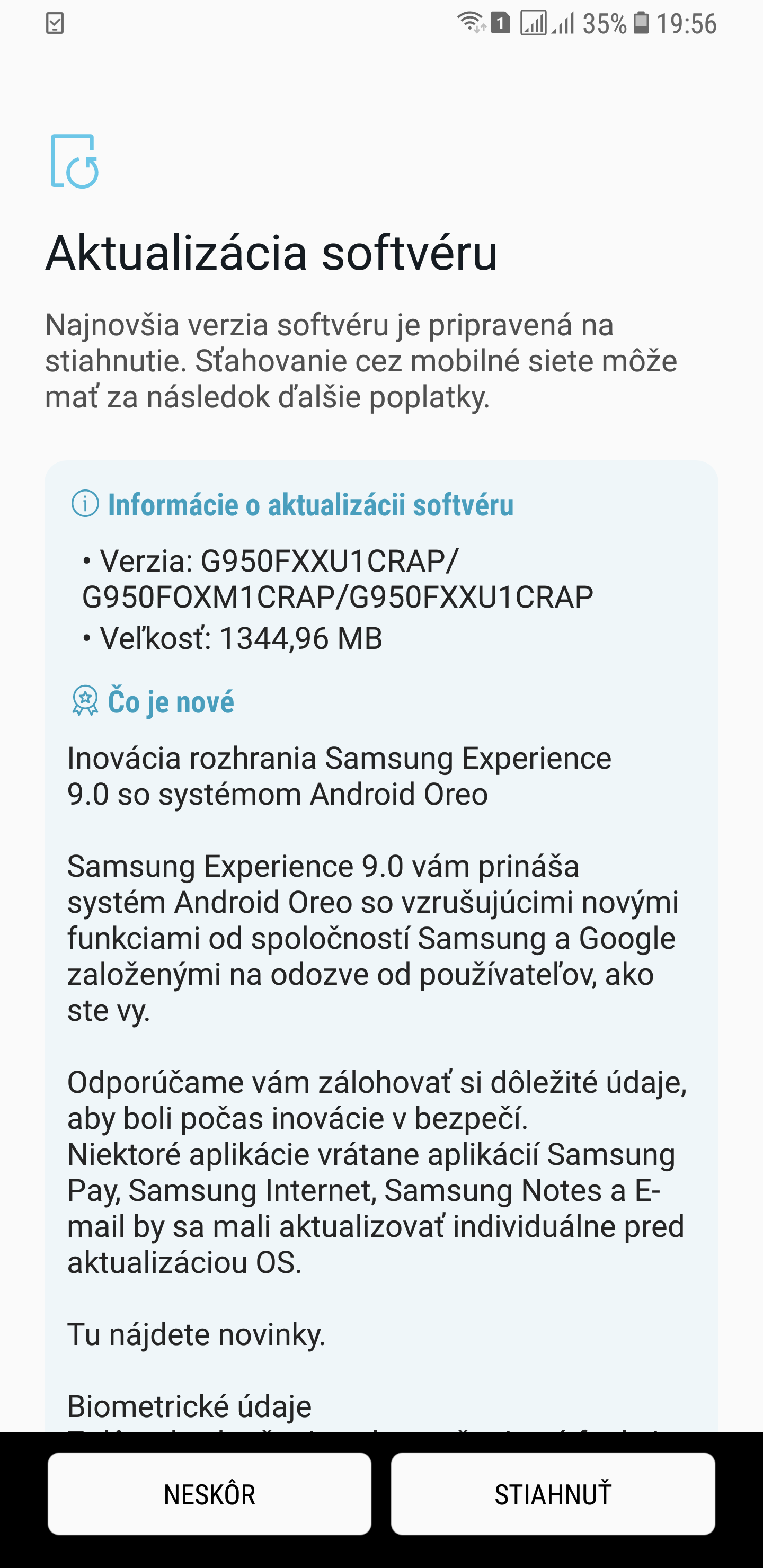 s8 oreo