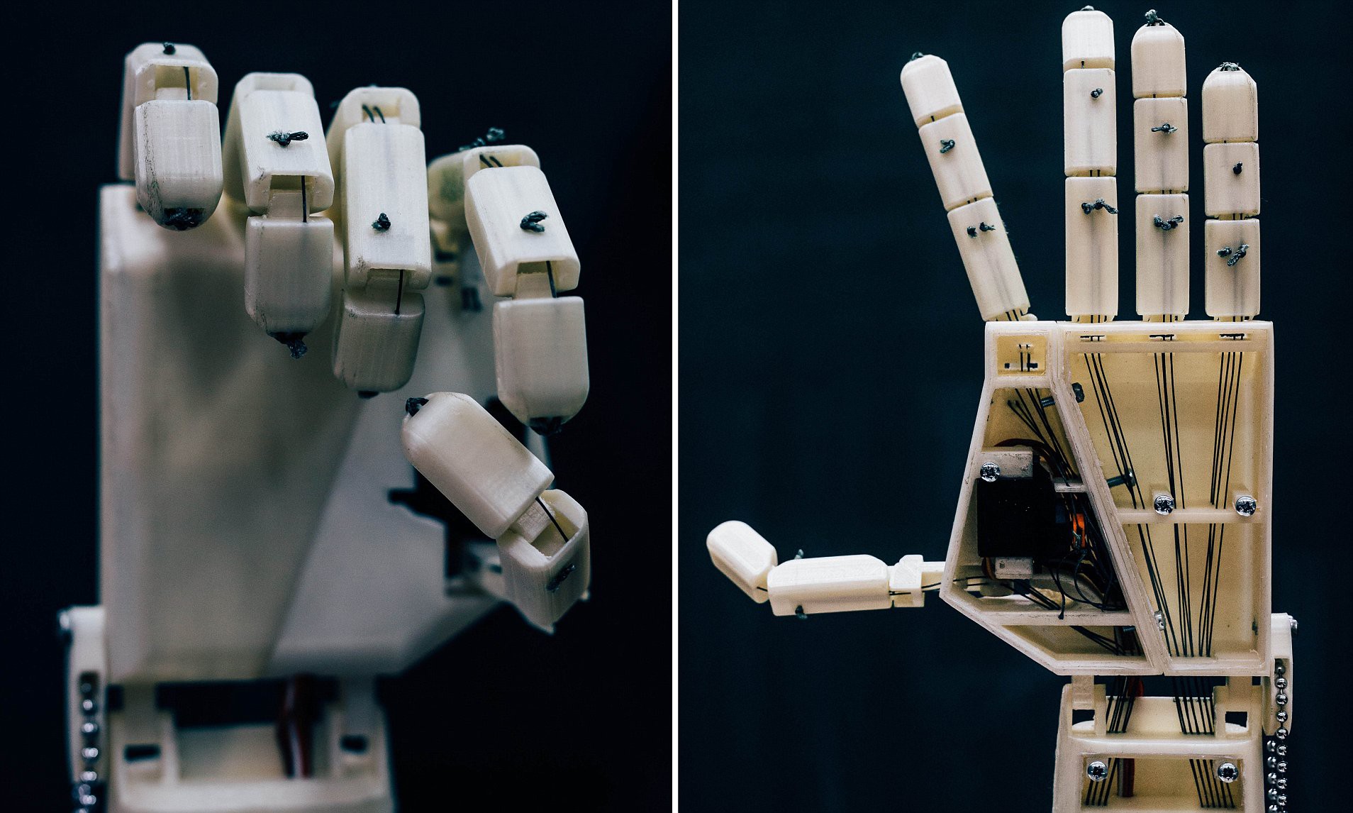 roboticka ruka prekladac hlucha komunita pomoc 3D vytlacena