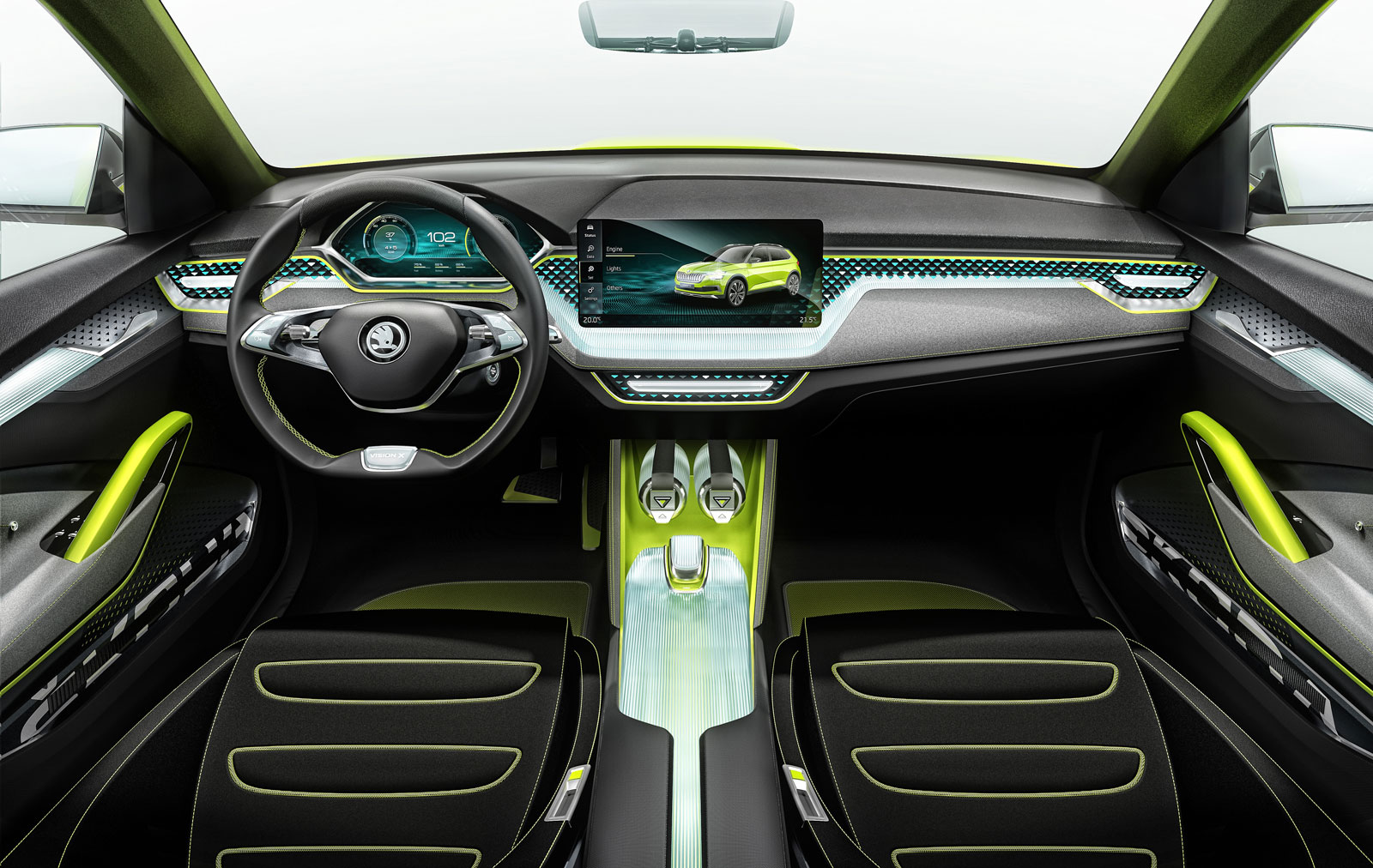 skoda vision x interier