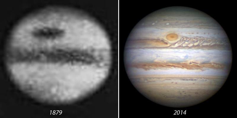 velka cervena skvrna jupiter scvrkava zmensuje