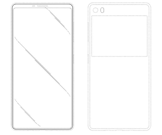 Náčrt z patentu spoločnosti Samsung