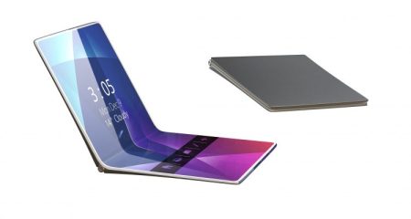 Koncept skladacieho smartfónu