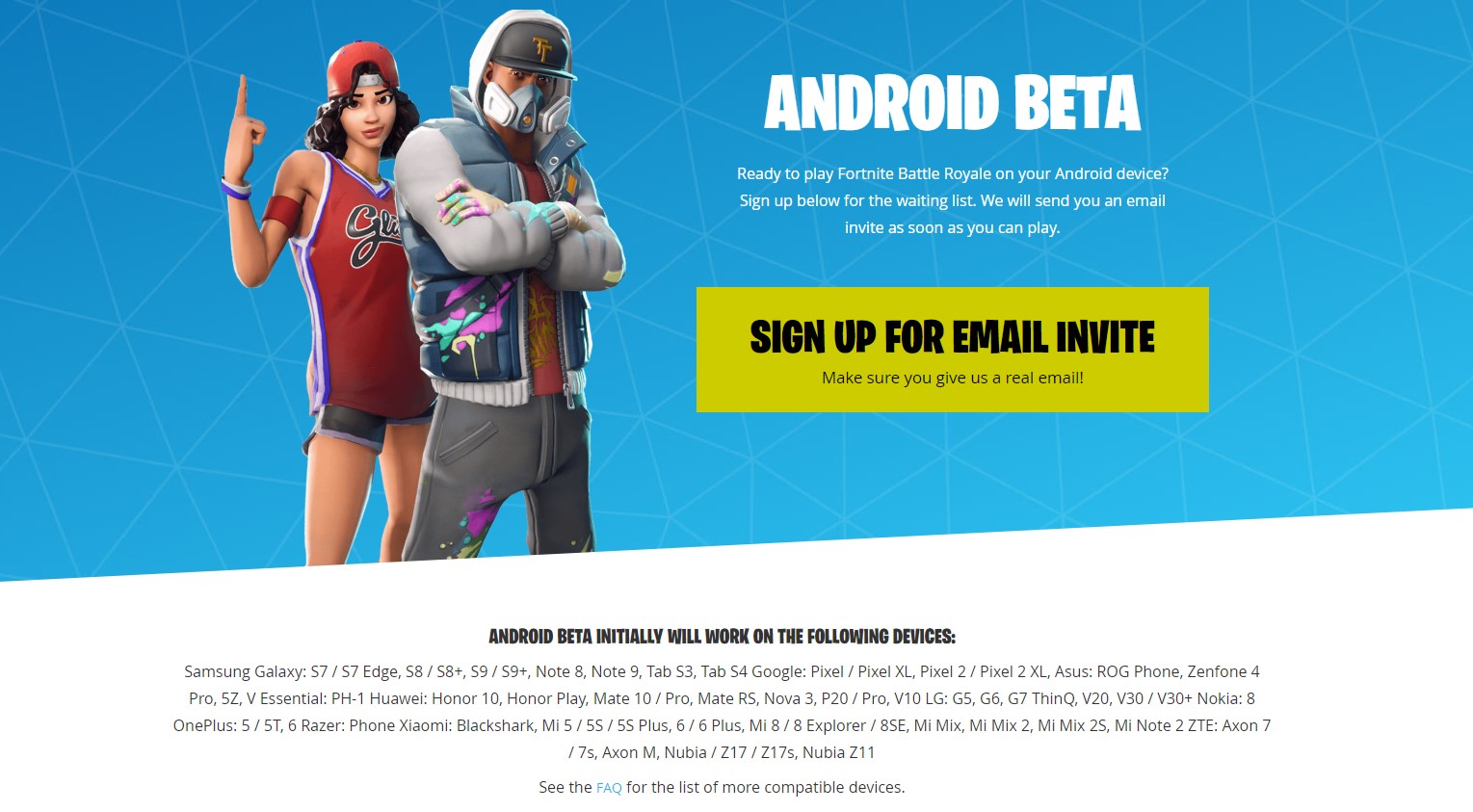 fortnite pre android