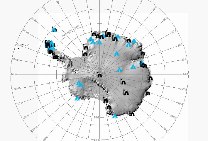 antarktida mapa vysoka kvalita najlepsie zmapovany kontinent vedci