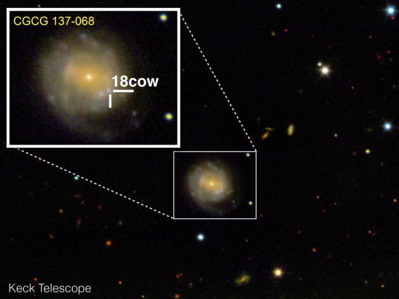 cow astronomovia teleskop objavili pozorovat zrod ciernej diery