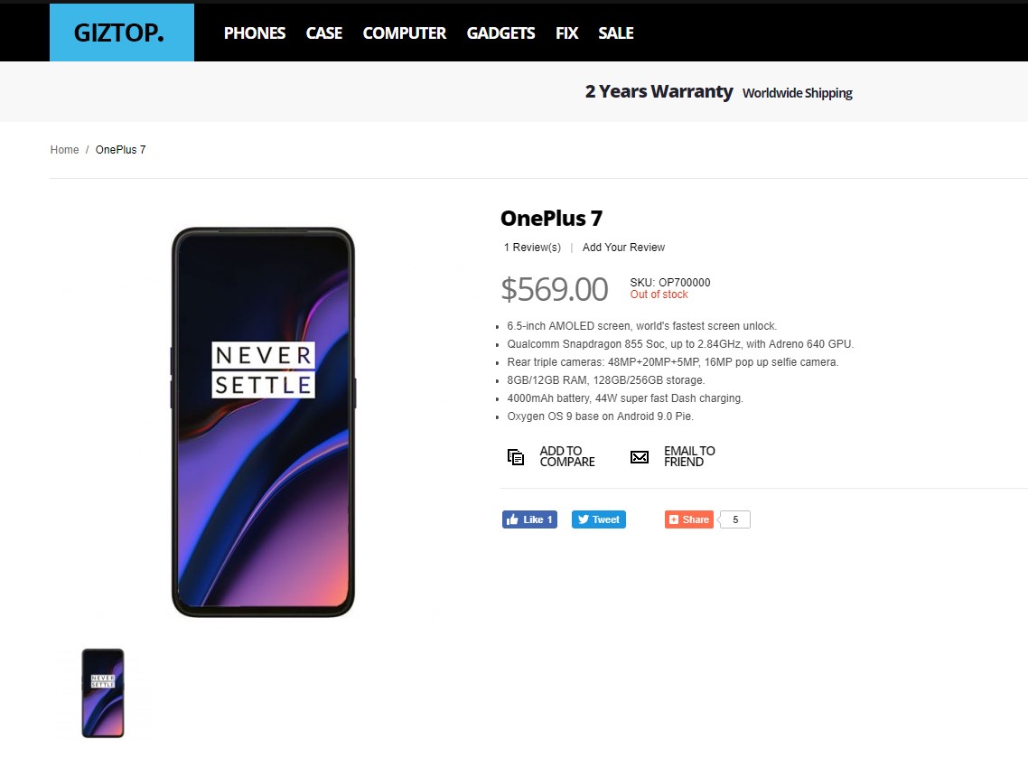 oneplus 7