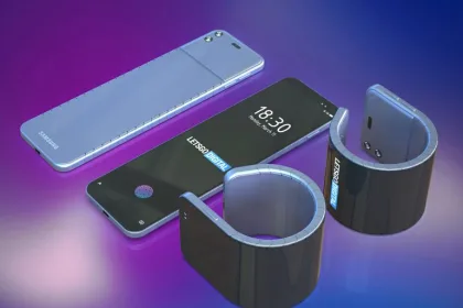 Koncept netypického smartfónu od Samsungu