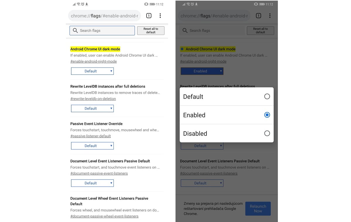 chrome pre android