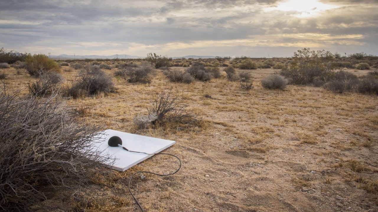 Mikrofón na púšti Mojave