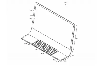 Jeden z náčrtov z patentu Apple