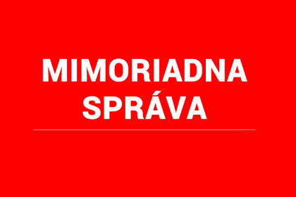 Mimoriadna správa