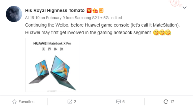 Huawei konzola a herný notebook