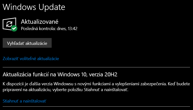 Microsoft Windows 10 aktualizácia