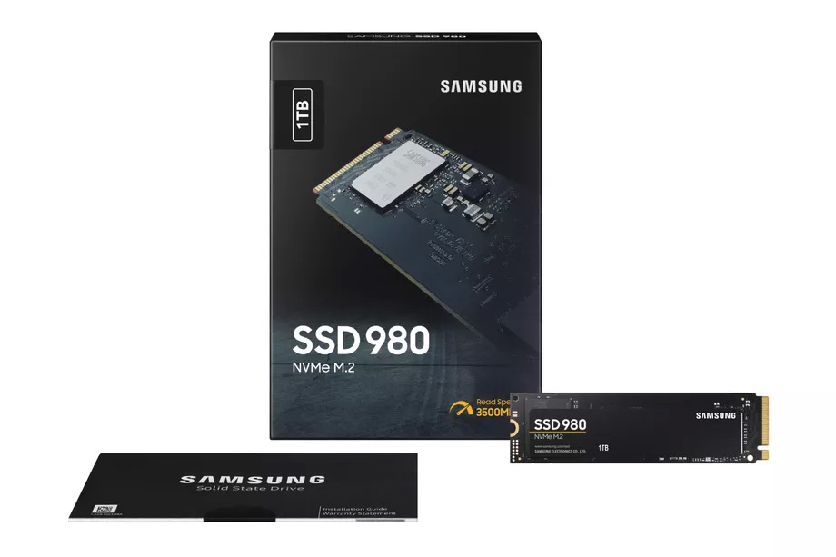 Samsung 980 NVMe SSD disky.