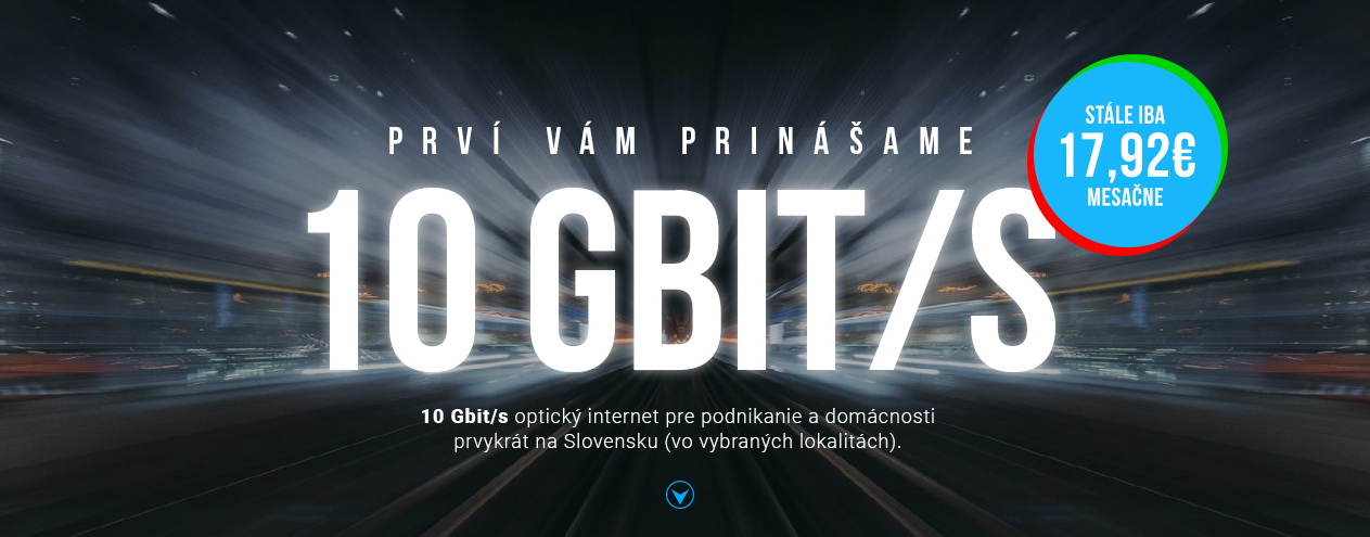 Antik spúšťa 10G internet.