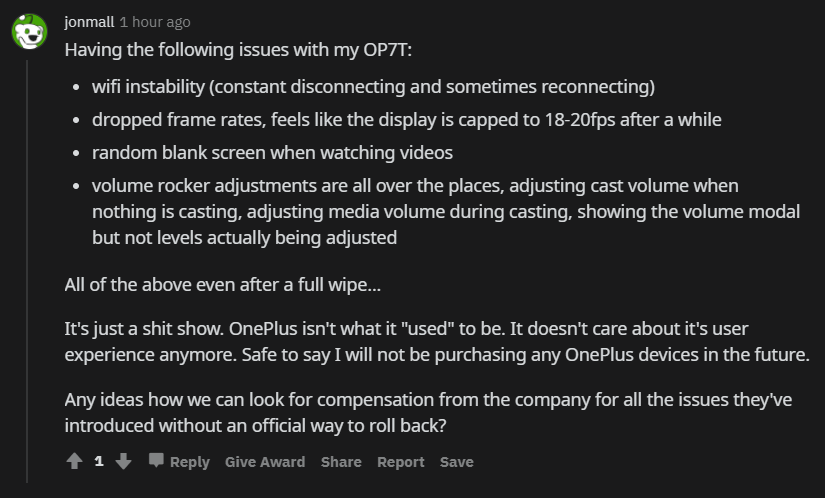 reddit oneplus 7