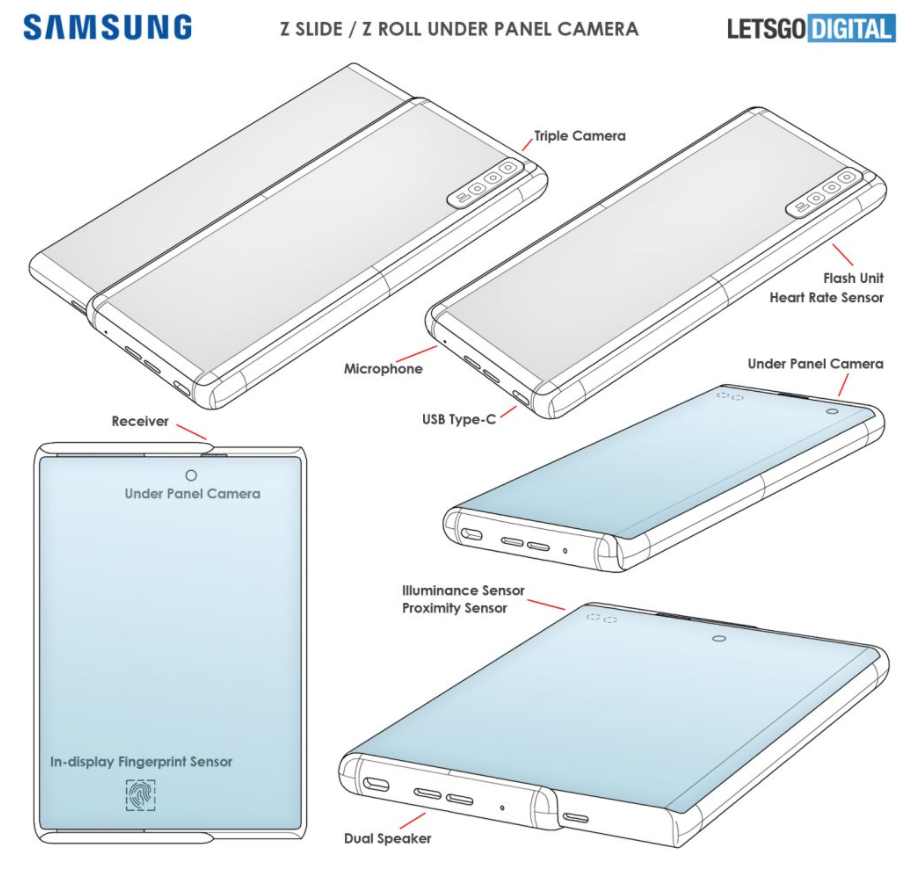 samsung patent rolovaci smartfon