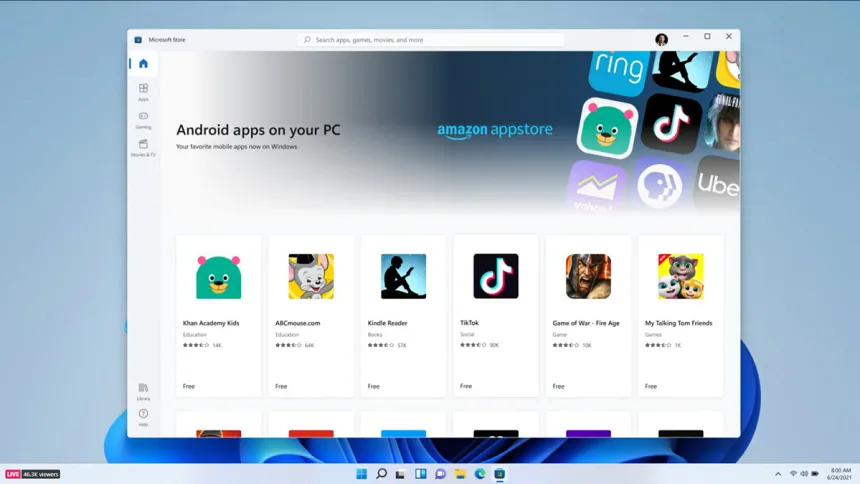 android aplikacie windows 11