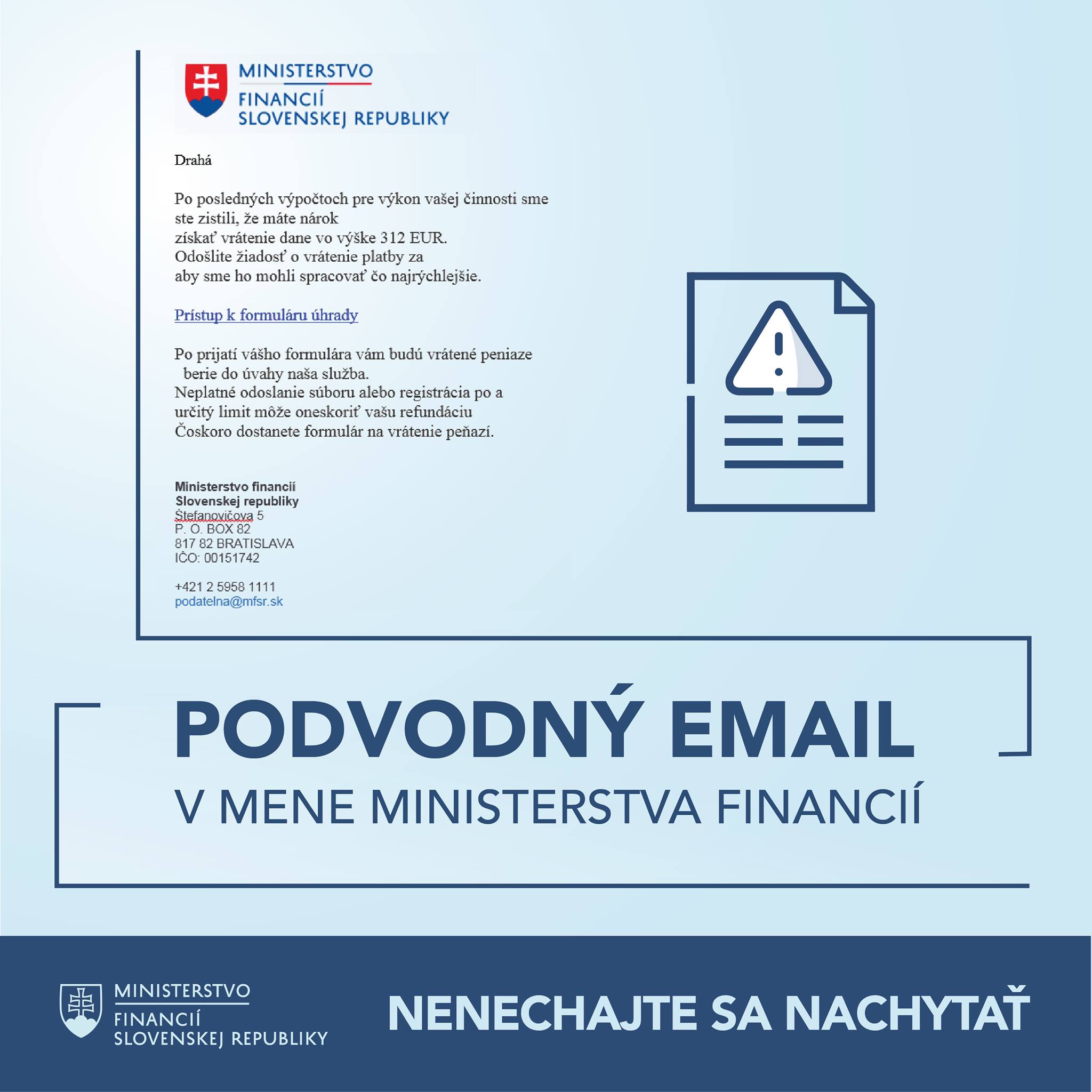 ministerstvo podvod