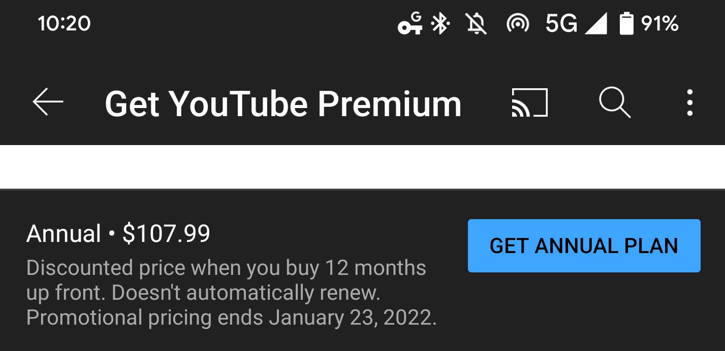 youtube premium