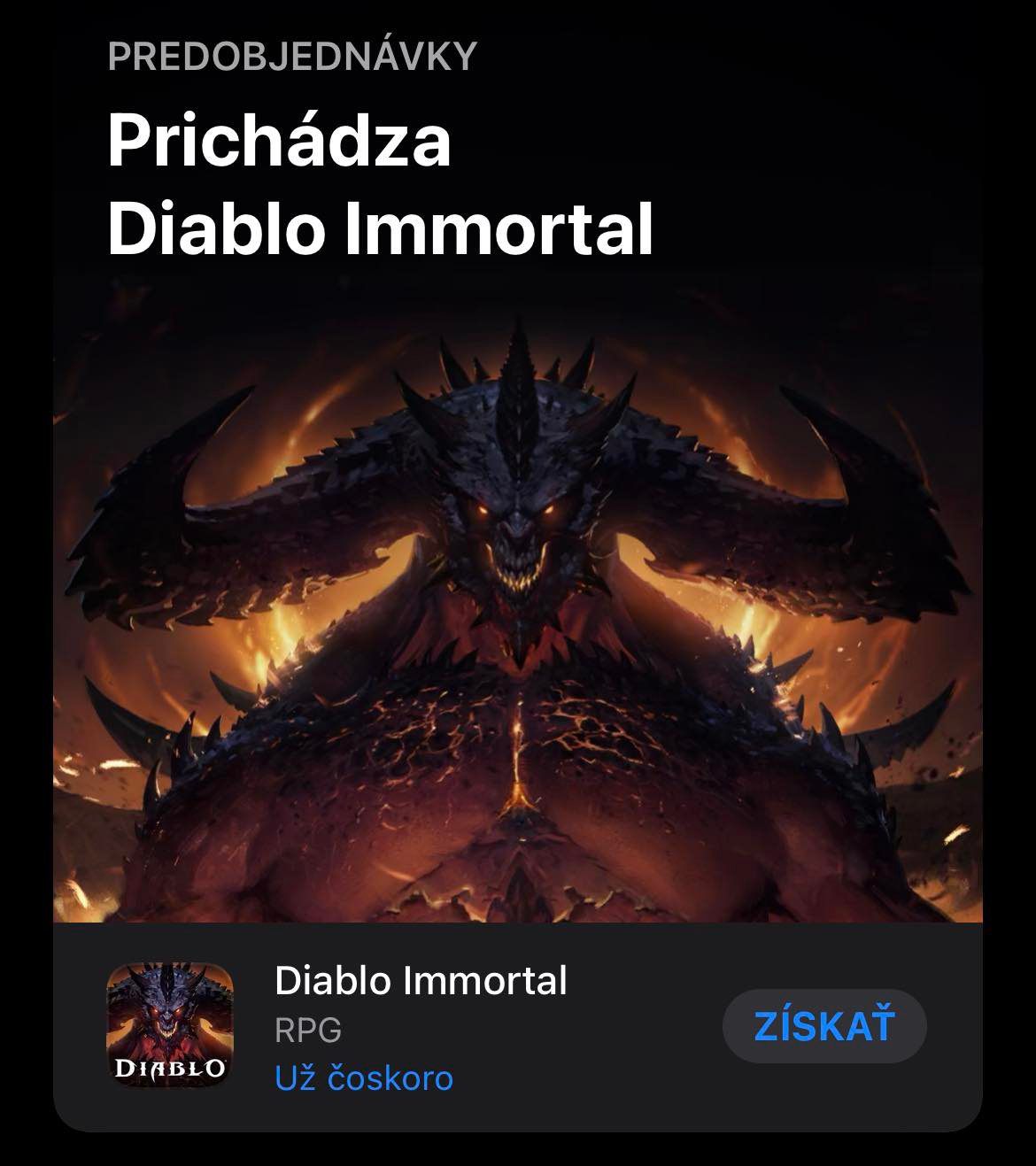 diablo immortal app store