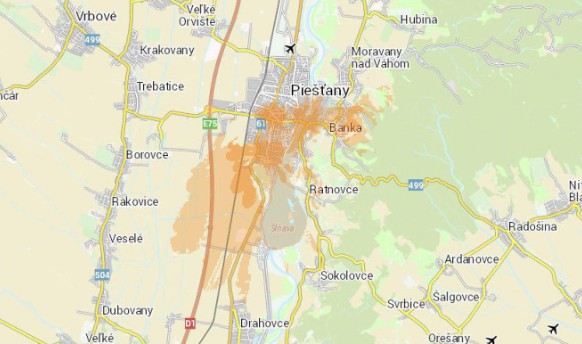 orange piestany 5G pokrytie