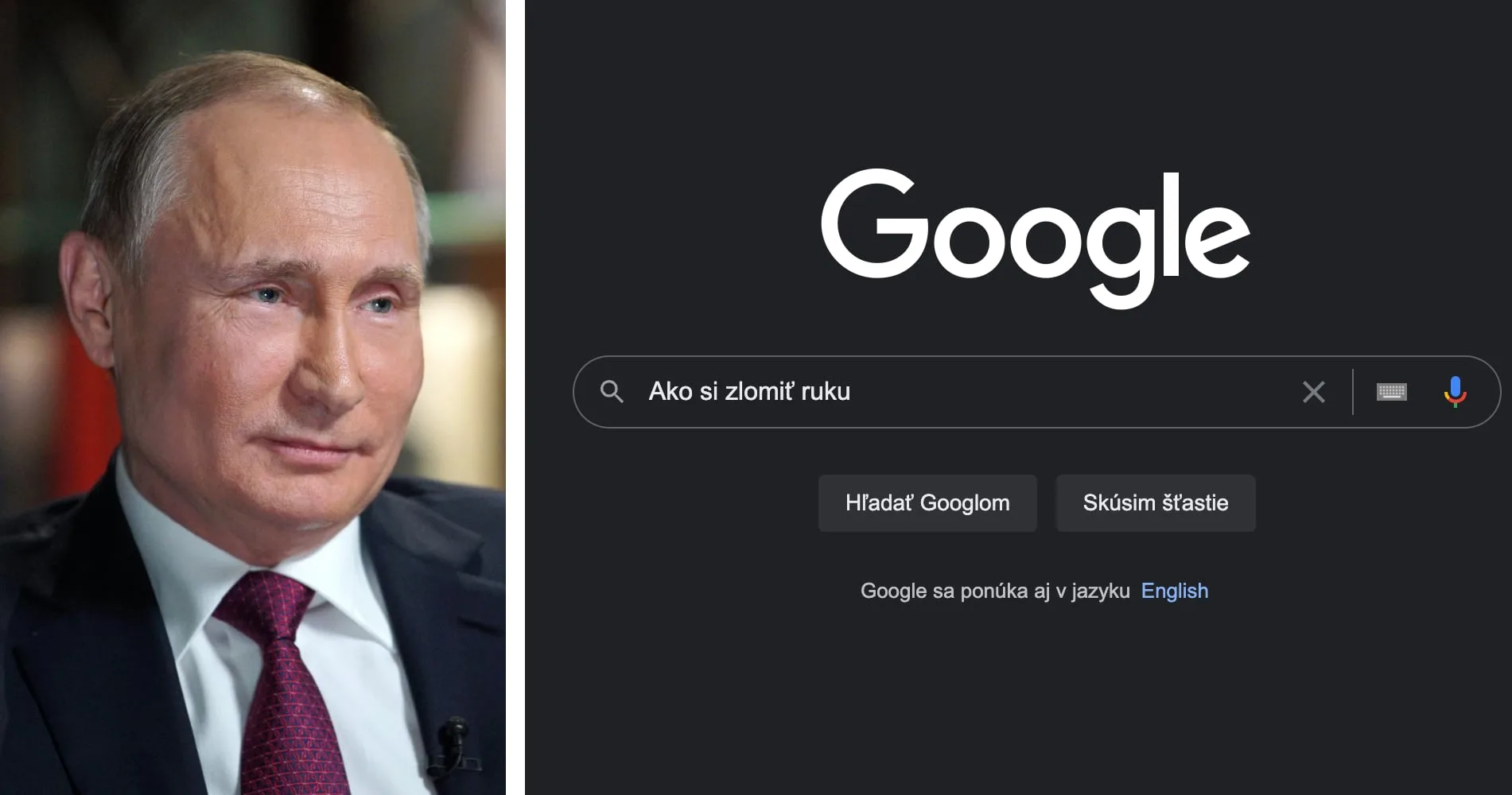 google ako zi zlomit ruku jpg