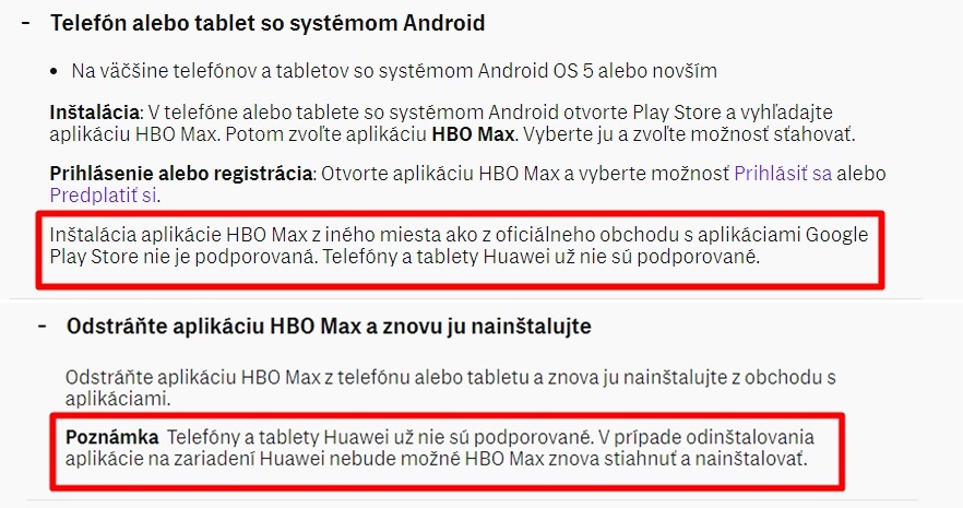 hbo max huawei