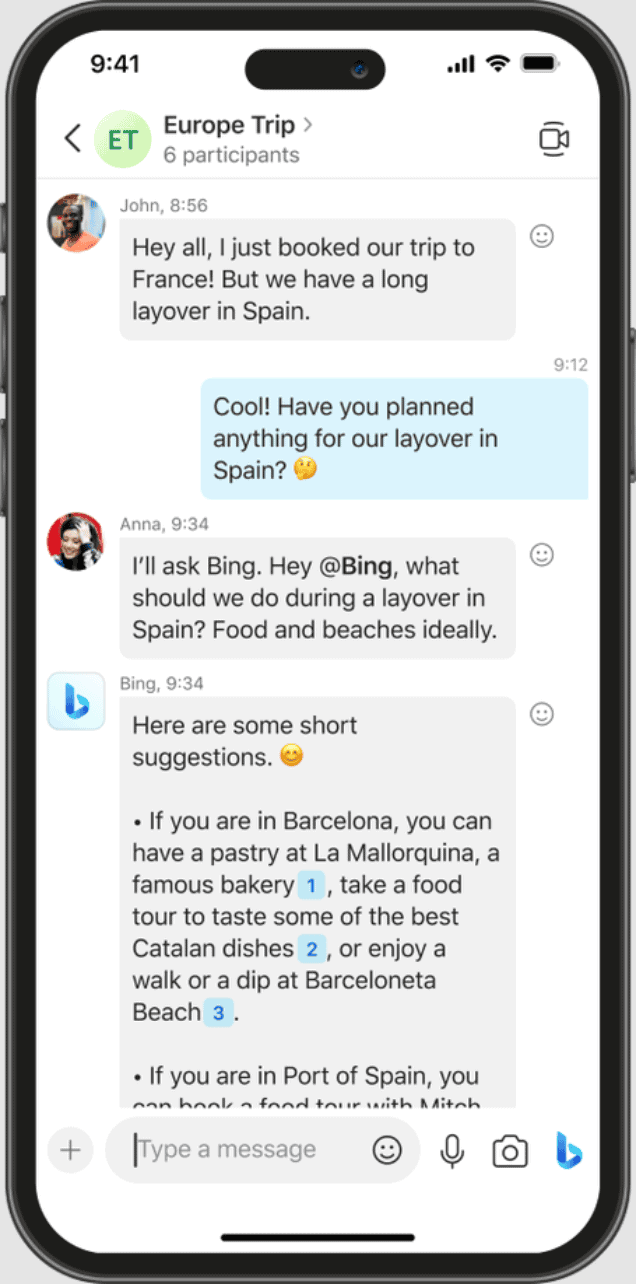 Microsoft - Bing AI na smartfóne