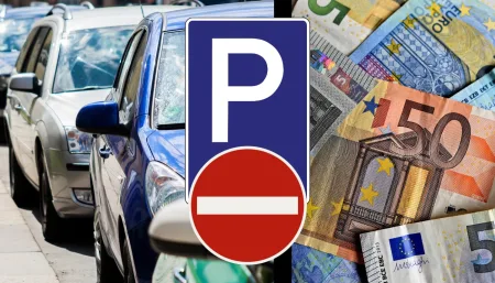 auta parkuju tit