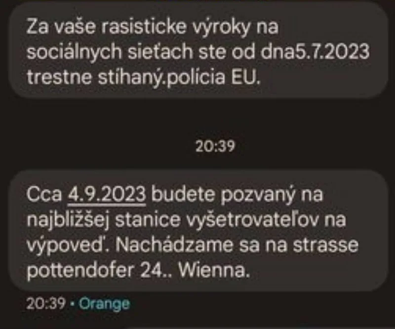 SMS-ky, ktoré útočia na Slovákov