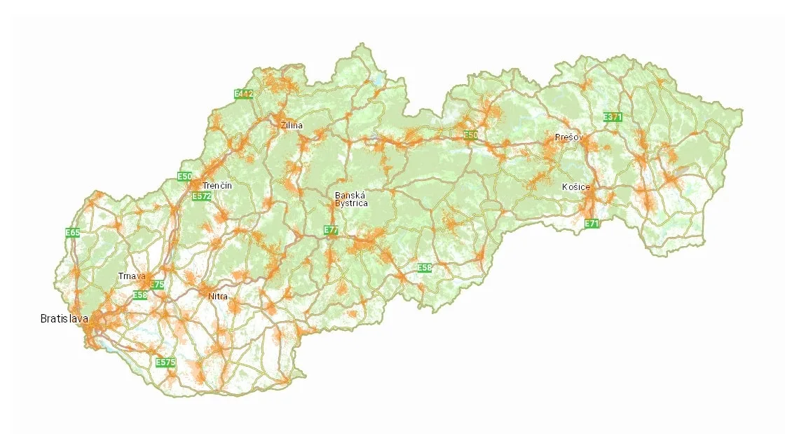 Orange - pokrytie 5G
