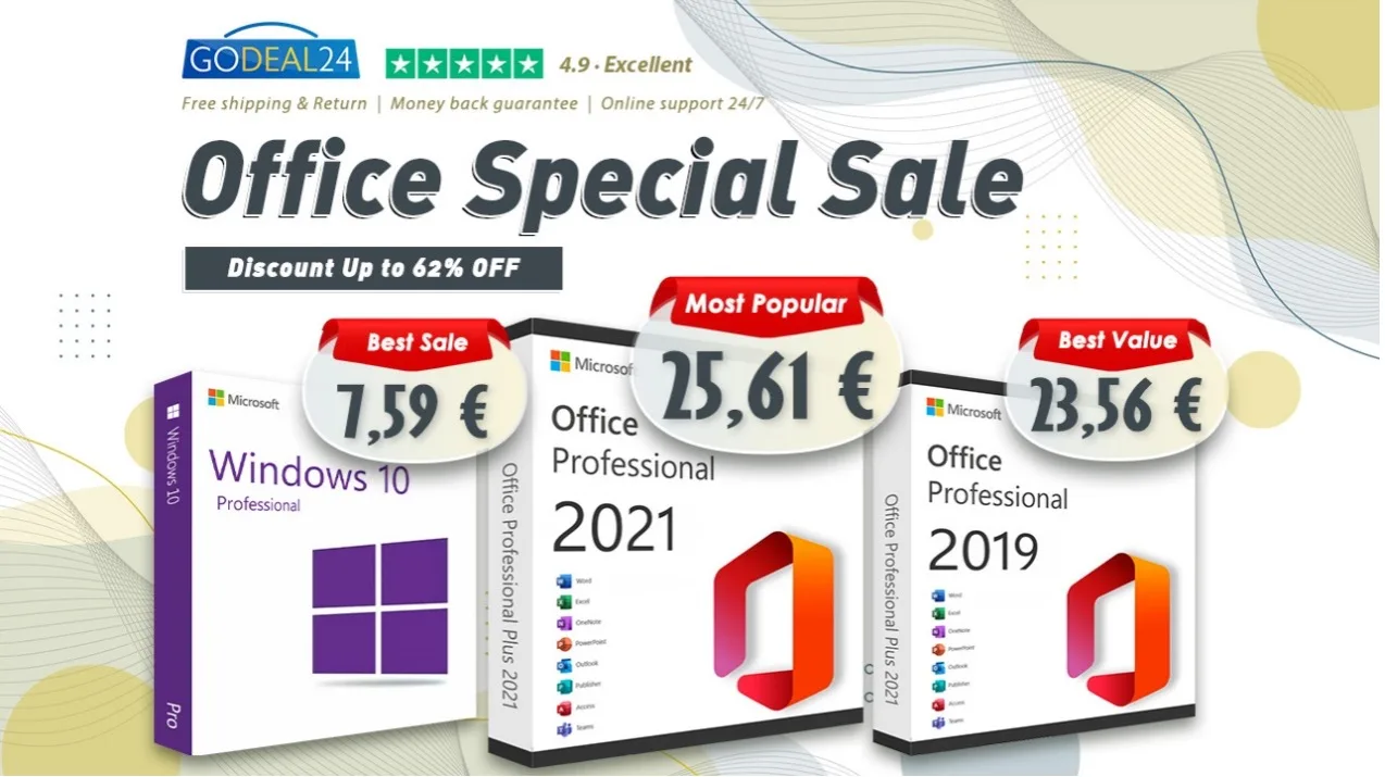 Office 2021, Office 2019, Windows 10