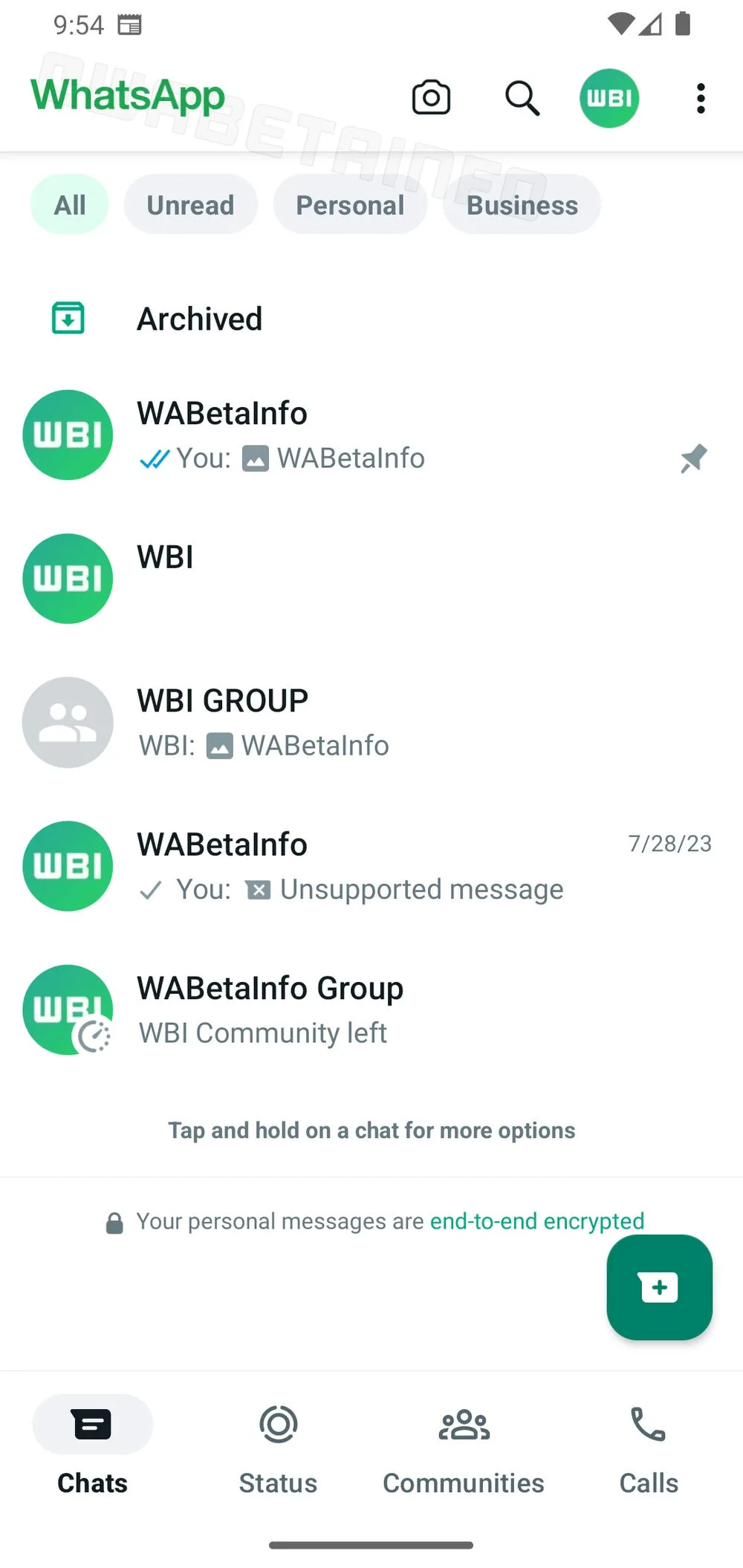 WhatsApp - nový dizajn
