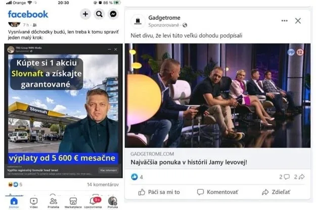 Čaputová a Fico majú lákať na investovanie. Ide o podvod