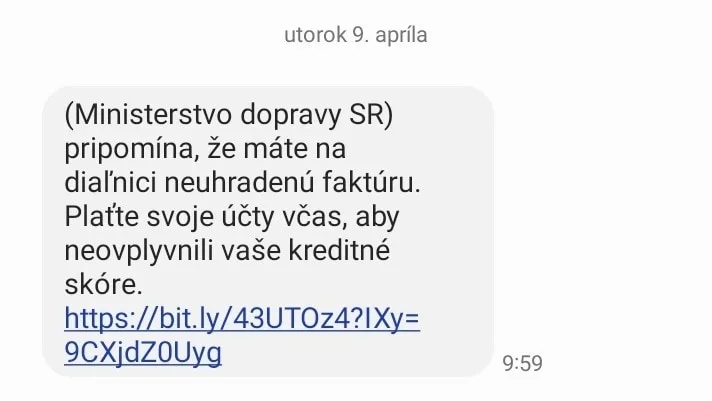 Podvodná SMS-ka