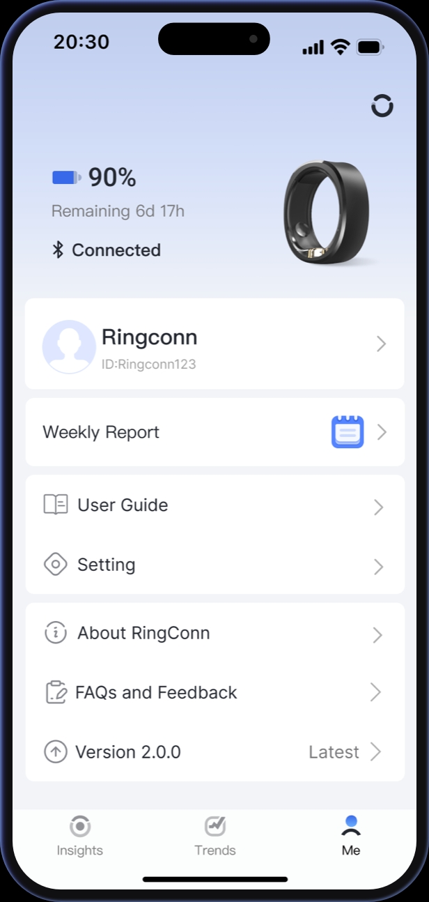 RingConn Smart Ring prsteň