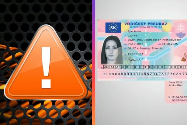 pozor, vodičský preukaz