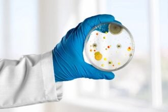 baktéria, vedec, laboratórium