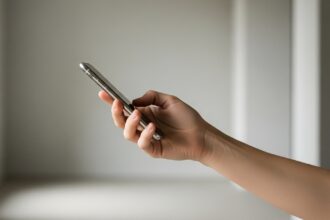 mobil v ruke, e-mail, spam, klikanie, odkaz, smartfóny