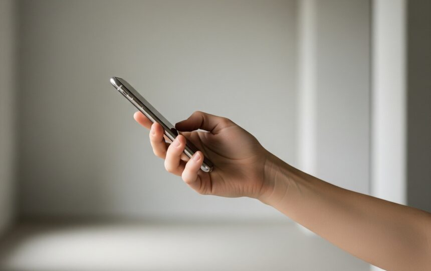 mobil v ruke, e-mail, spam, klikanie, odkaz, smartfóny