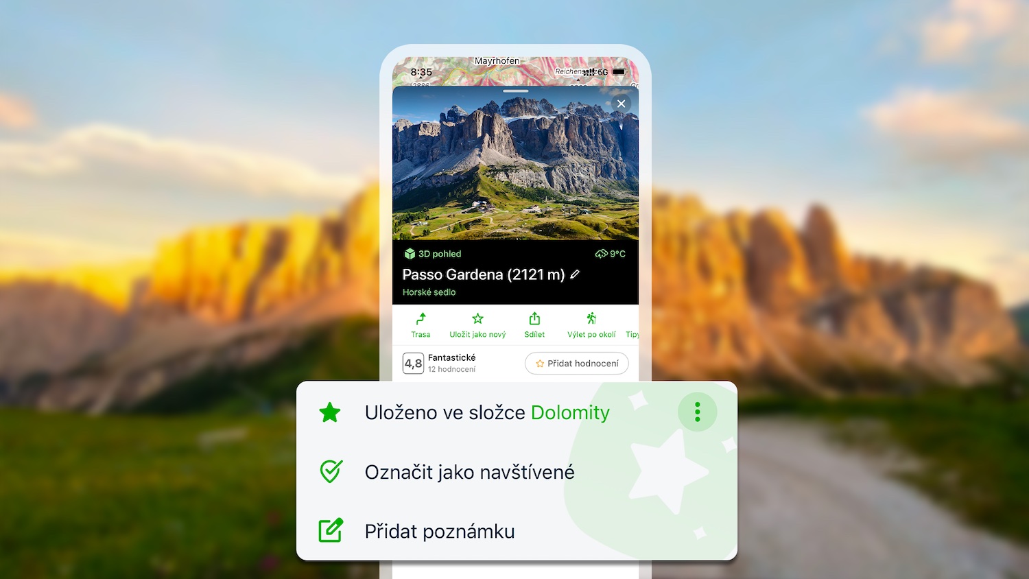 Mapy.com - nové funkcie
