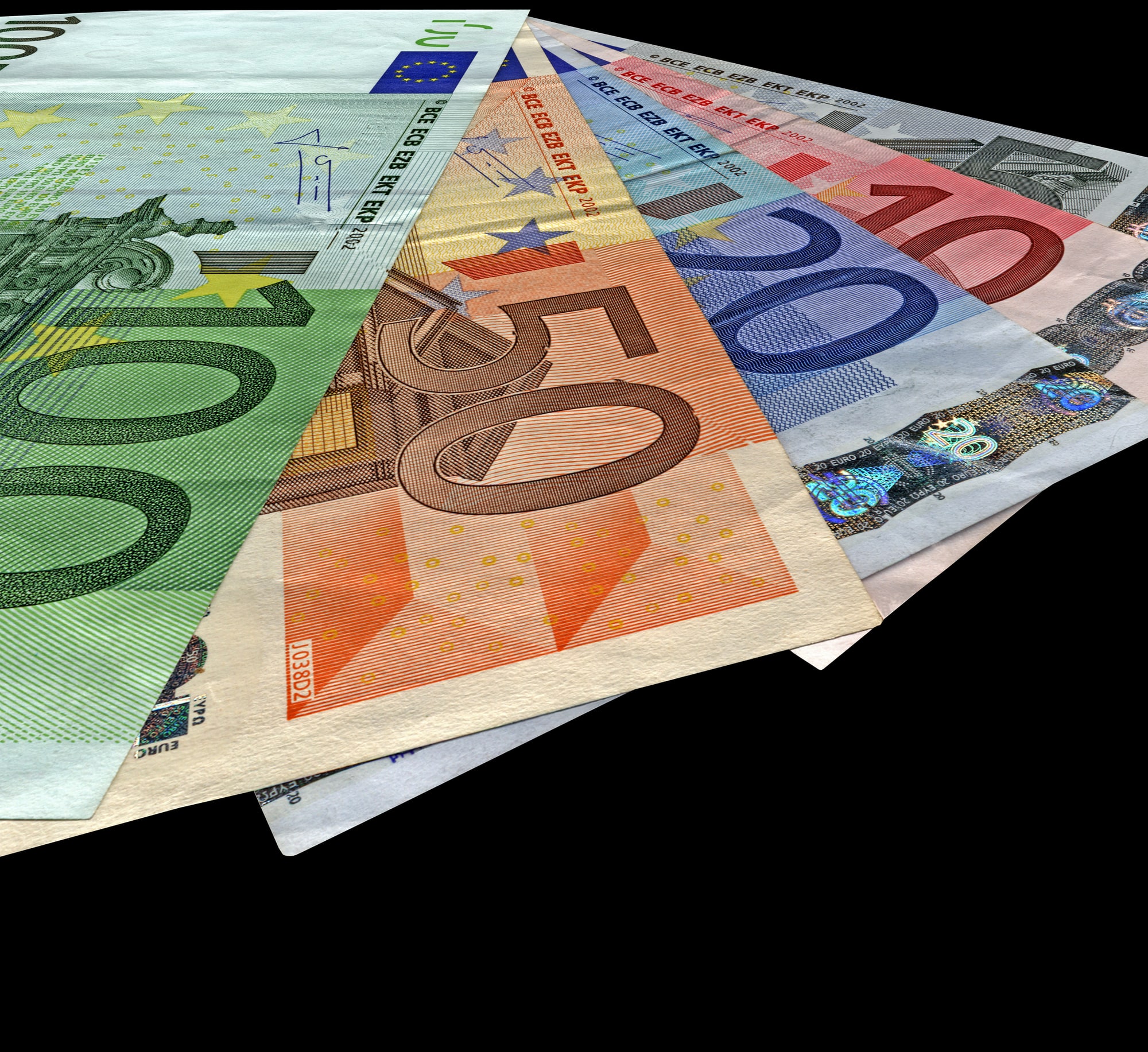 Peniaze, euro, bankovky