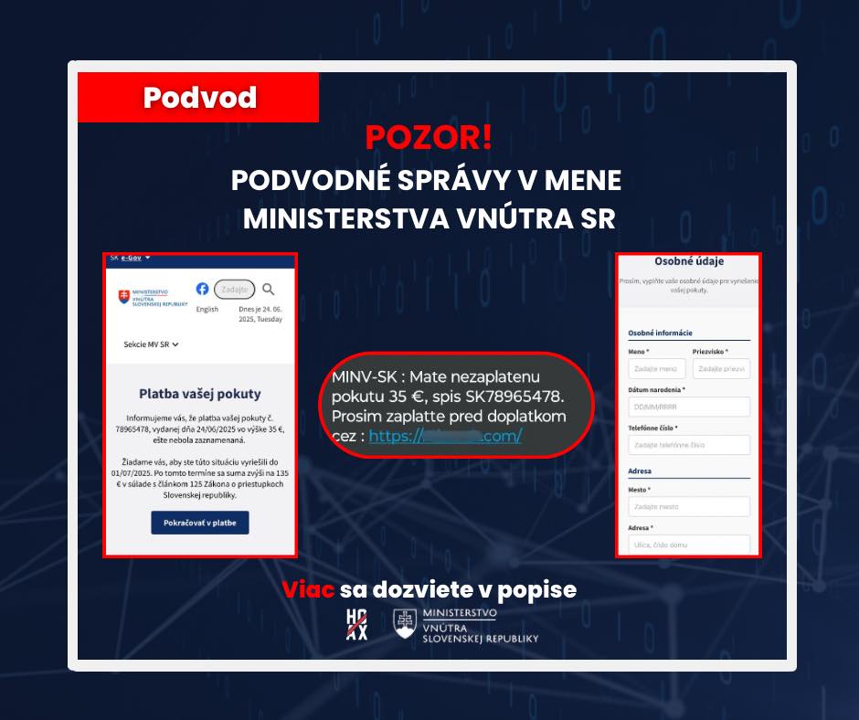 podvodné sms správy