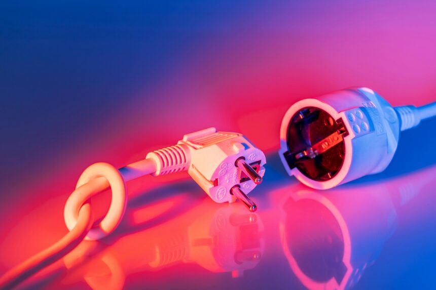 kábel, odpájanie od elektrickej siete