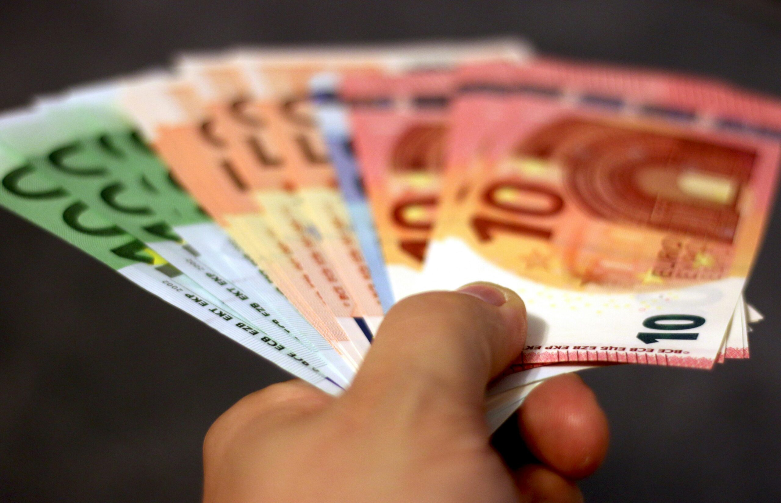 peniaze, fond, euro, bankovky