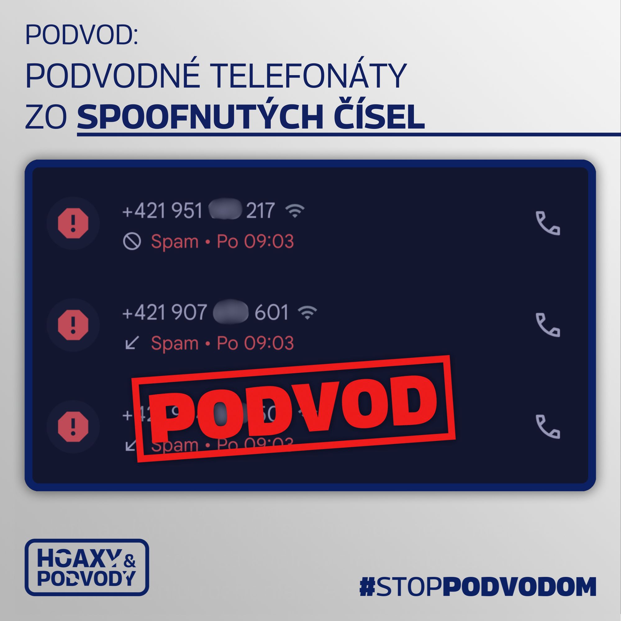 spoofing, podvod